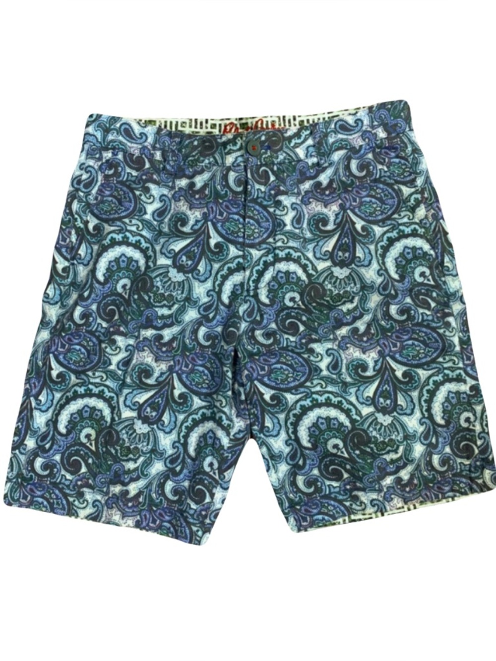 Robert Graham Blue “Baracoa” Paisley Shorts Size 32